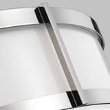 Flynn Flushmount by Lauren Ralph Lauren, Finish: Nickel Polished, Time Worn Brass, Size: Medium, Large, | Casa Di Luce Lighting