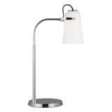 Hazel Task Table Lamp by Lauren Ralph Lauren, Finish: Nickel Polished, Time Worn Brass, , | Casa Di Luce Lighting