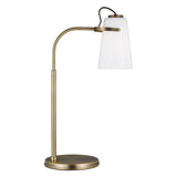 Hazel Task Table Lamp by Lauren Ralph Lauren, Finish: Nickel Polished, Time Worn Brass, , | Casa Di Luce Lighting