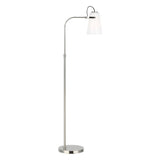 Hazel Task Floor Lamp by Lauren Ralph Lauren, Finish: Nickel Polished, Time Worn Brass, , | Casa Di Luce Lighting