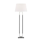 Katie Floor Lamp by Lauren Ralph Lauren, Finish: Polished Nickel, Time Worn Brass, , | Casa Di Luce Lighting