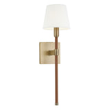 Katie Torch Wall Light by Lauren Ralph Lauren, Finish: Polished Nickel, Time Worn Brass, , | Casa Di Luce Lighting