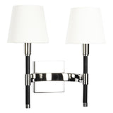 Katie Double Wall Light by Lauren Ralph Lauren, Finish: Polished Nickel, Time Worn Brass, , | Casa Di Luce Lighting