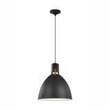 Brynne LED Pendant by Feiss by Generation Lighting, Finish: Black Matte, Size: Small, | Casa Di Luce Lighting