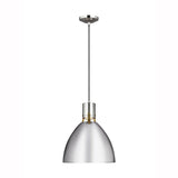 Brynne LED Pendant by Feiss by Generation Lighting, Finish: Black Matte, Nickel Polished, Nickel Satin, White, BB - Burnished Brass, Size: Small, Medium, | Casa Di Luce Lighting