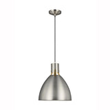 Brynne LED Pendant by Feiss by Generation Lighting, Finish: Black Matte, Nickel Polished, Nickel Satin, White, BB - Burnished Brass, Size: Small, Medium, | Casa Di Luce Lighting