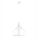 Brynne LED Pendant by Feiss by Generation Lighting, Finish: Black Matte, Nickel Polished, Nickel Satin, White, BB - Burnished Brass, Size: Small, Medium, | Casa Di Luce Lighting