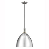 Brynne LED Pendant by Feiss by Generation Lighting, Finish: Black Matte, Nickel Polished, Nickel Satin, White, BB - Burnished Brass, Size: Small, Medium, | Casa Di Luce Lighting