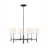 Capri Chandelier by TOB by Thomas O'Brien, Finish: Nickel Polished, Aged Iron, Number of Lights: 4, 6, 8, | Casa Di Luce Lighting