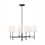 Capri Chandelier by TOB by Thomas O'Brien, Finish: Aged Iron, Number of Lights: 6, | Casa Di Luce Lighting