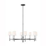 Capri Chandelier by TOB by Thomas O'Brien, Finish: Nickel Polished, Aged Iron, Number of Lights: 4, 6, 8, | Casa Di Luce Lighting