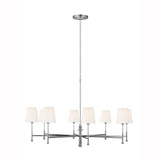 Capri Chandelier by TOB by Thomas O'Brien, Finish: Nickel Polished, Aged Iron, Number of Lights: 4, 6, 8, | Casa Di Luce Lighting