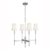 Beckham Classic Chandelier by TOB by Thomas O'Brien, Finish: Nickel Polished, Size: Medium, | Casa Di Luce Lighting