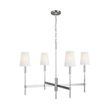 Beckham Classic Chandelier by TOB by Thomas O'Brien, Finish: Nickel Polished, Size: Large, | Casa Di Luce Lighting