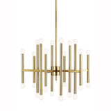 Beckham Modern Chandelier by TOB by Thomas O'Brien, Finish: Nickel Polished, Burnished Brass, Size: Medium, Large, | Casa Di Luce Lighting