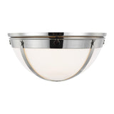 Logan Large Flush Mount by TOB by Thomas O'Brien, Finish: Nickel Polished, Aged Iron, , | Casa Di Luce Lighting