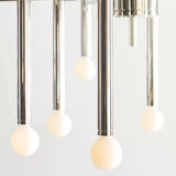 Beckham Modern Chandelier by TOB by Thomas O'Brien, Finish: Nickel Polished, Burnished Brass, Size: Medium, Large, | Casa Di Luce Lighting