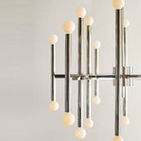Beckham Modern Chandelier by TOB by Thomas O'Brien, Finish: Nickel Polished, Burnished Brass, Size: Medium, Large, | Casa Di Luce Lighting