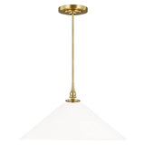 Capri Wide Pendant by TOB by Thomas O'Brien, Finish: Aged Iron, Burnished Brass, AN - Antique Nickel, , | Casa Di Luce Lighting