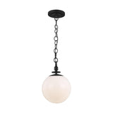 Capri Globe Pendant by TOB by Thomas O'Brien, Finish: Nickel Polished, Aged Iron, Size: Medium, Large, | Casa Di Luce Lighting