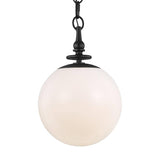 Capri Globe Pendant by TOB by Thomas O'Brien, Finish: Nickel Polished, Aged Iron, Size: Medium, Large, | Casa Di Luce Lighting