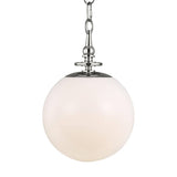 Capri Globe Pendant by TOB by Thomas O'Brien, Finish: Nickel Polished, Aged Iron, Size: Medium, Large, | Casa Di Luce Lighting