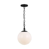 Capri Globe Pendant by TOB by Thomas O'Brien, Finish: Nickel Polished, Aged Iron, Size: Medium, Large, | Casa Di Luce Lighting