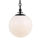 Capri Globe Pendant by TOB by Thomas O'Brien, Finish: Nickel Polished, Aged Iron, Size: Medium, Large, | Casa Di Luce Lighting