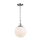Capri Globe Pendant by TOB by Thomas O'Brien, Finish: Nickel Polished, Aged Iron, Size: Medium, Large, | Casa Di Luce Lighting