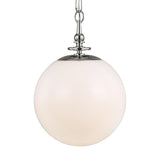 Capri Globe Pendant by TOB by Thomas O'Brien, Finish: Nickel Polished, Aged Iron, Size: Medium, Large, | Casa Di Luce Lighting