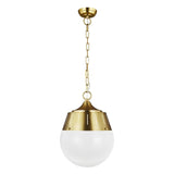 Arlett Pendant by TOB by Thomas O'Brien, Finish: Burnished Brass, Midnight Black, , | Casa Di Luce Lighting