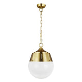 Arlett Pendant by TOB by Thomas O'Brien, Finish: Burnished Brass, , | Casa Di Luce Lighting