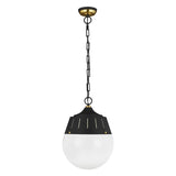 Arlett Pendant by TOB by Thomas O'Brien, Finish: Burnished Brass, Midnight Black, , | Casa Di Luce Lighting