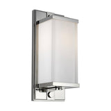 Logan Rectangular Wall Sconce by TOB by Thomas O'Brien, Finish: Nickel Polished, Aged Iron, Size: Small, Large, | Casa Di Luce Lighting