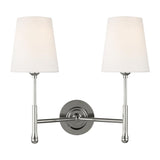 Capri Wall Sconce by TOB by Thomas O'Brien, Finish: Nickel Polished, Aged Iron, Number of Lights: 1, 2, | Casa Di Luce Lighting