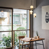 Fuji LED Mini Pendant Light by Seed Design, Finish: Matt Black, Matt Brass, , | Casa Di Luce Lighting