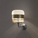 Futura Wall Light by Vistosi, Color: Amber/Antique Brass - Vistosi, White/Black - Vistosi, Smokey/Brown - Vistosi, Crystal/Copper - Vistosi, Finish: Black, Copper, | Casa Di Luce Lighting
