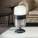 Futura Table Lamp by Vistosi, Color: Black/Crystal - Vistosi, Copper/White - Vistosi, Brown/Smokey - Vistosi, Brass/Amber - Vistosi, Multicolor - Vistosi, Finish: Matt Black, Glossy Copper, Size: Small, Medium | Casa Di Luce Lighting