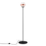 Futura PT P Floor Lamp by Vistosi, Color: Black/Crystal - Vistosi, Copper/White - Vistosi, Brown/Smokey - Vistosi, Brass/Amber - Vistosi, Multicolor - Vistosi, Finish: Matt Black, Glossy Copper, | Casa Di Luce Lighting