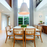 Conico Pendant by Accord, Color: Matte Black, Imbuia-Accord, White, Louro Frejo-Accord, Teak-Accord, Cappuccino-Accord, American Walnut-Accord, Gloss Black-Accord, Iredescent White-Accord, Light Pink-Accord, Gold, Teal-Accord, Olive Green, Ferrari Red-Accord, Copper, Bronze, Maple-Accord, Pale Gold-Accord, Lead Grey-Accord, Satin Blue-Accord, Light Option: E26, LED, Size: Small, Large | Casa Di Luce Lighting