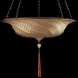 Gold Mosaic Scudo Saraceno Glass Suspension by Fortuny