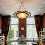 Gold Classic Scudo Saraceno with Metal Ring Suspension in Living Room