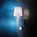 White Gadora Chic PA1 M Wall Sconce by Evi Style
