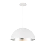 Silver Leaf/White Yolo Pendant by Modern Forms