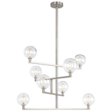 Gambit Chandelier by Tech Lighting, Finish: Brass Aged, Nickel Satin, Light Option: Incandescent, LED, | Casa Di Luce Lighting