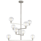Gambit Chandelier by Tech Lighting, Finish: Brass Aged, Nickel Satin, Light Option: Incandescent, LED, | Casa Di Luce Lighting
