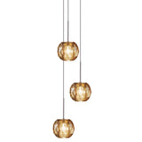 Gemma 3 Light Suspension by Viso, Color: Amber, Clear, Smoke, , | Casa Di Luce Lighting