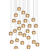 Gemma 26 Light Suspension by Viso, Color: Amber, Smoke, Clear, , | Casa Di Luce Lighting
