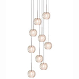 Gemma 9 Light Suspension by Viso, Color: Amber, Smoke, Clear, , | Casa Di Luce Lighting