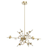 Geode LED Chandelier by Kuzco, Color: Brushed Bronze-Kuzco, Size: Large, | Casa Di Luce Lighting